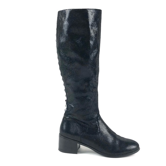 Adrianna Papell Paige Knee High Sueded Stud Boots - Picture 3 of 8